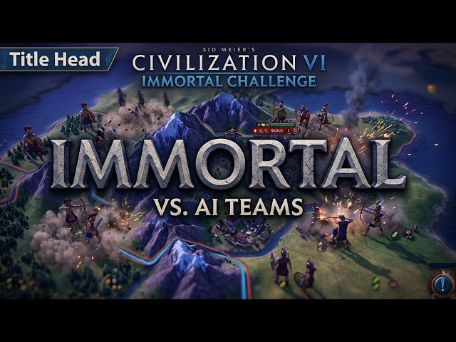 Civilization 6 / Human team of 4 vs AI Teams - Part VI //Difficulty: Immortal