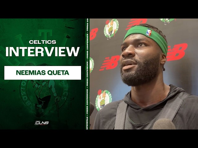 Neemias Queta breaks down his 3pt vs Knicks | Celtics Practice