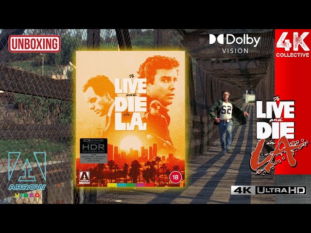 To Live and Die in L.A. Arrow Video 4K UltraHD Blu-Ray Limited Edition Unboxing