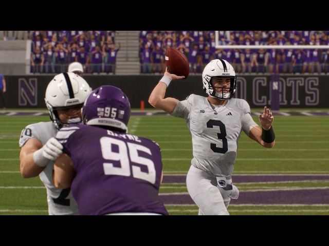 Penn State vs Northwestern - NCAA Football 10/2 Full Game Highlights (College Football 27 Sim)