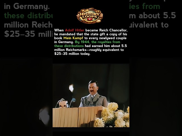 Hitler's Wedding Gift Made Him Millions