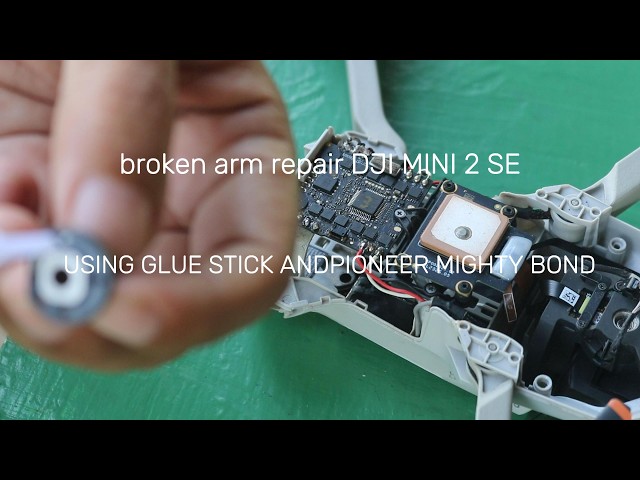 DJI MINI 2 SE BROKEN ARM DIY REPAIR USING GLUE STICK AND MIGHTY BOND