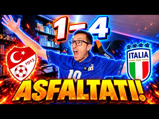 STEAMROLLED?! 🤯 TURKEY VS. ITALY 1-4 | LIVE REACTION
