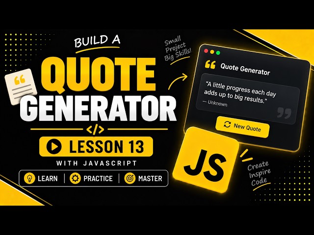 Quote Generator built with JavaScript