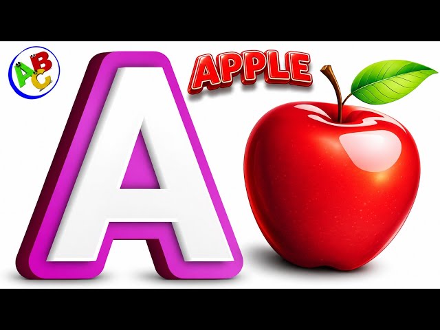 Learn the ABC Song with Apple 🍎 | Alphabet Learning | Phonics for Kids