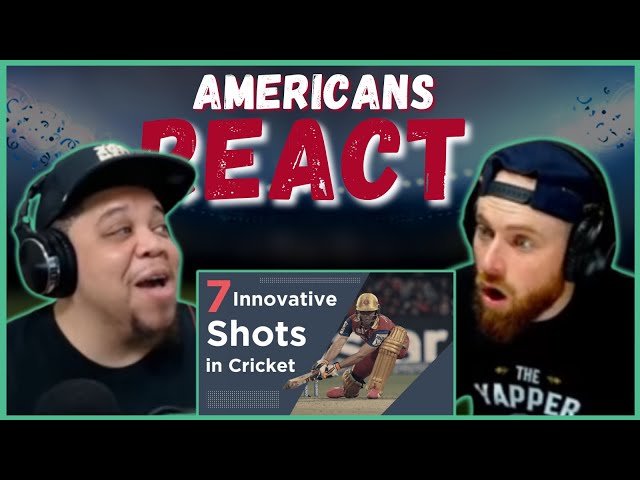 AMERICANS REACT TO 7 MOST INNOVATIVE SHOTS IN CRICKET || REAL FANS SPORTS
