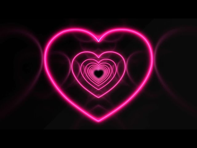 Pink Heart background video loop seamless loop tunnel Animation background (No Sound) #pinkheart