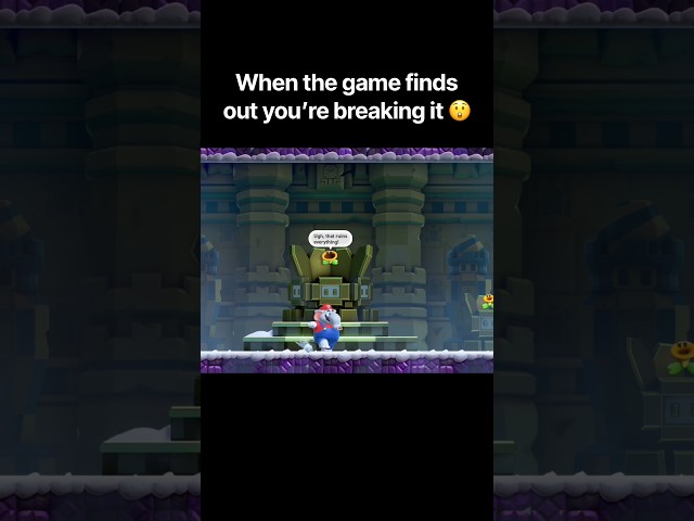 Mario Breaks The Game In Mario Wonder #mario #shorts #memes