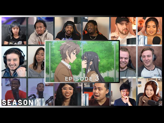 Rascal Does Not Dream of Bunny Girl Senpai Episode 3 Reaction Mashup | 青春ブタ野郎