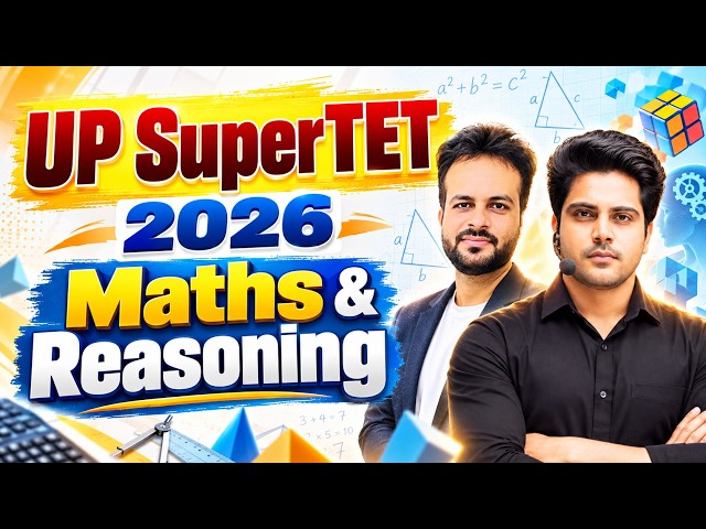 UP SuperTET 2026 Maths & Reasoning 🔥 by Sachin Academy live 12pm | Vijay Sir | Super TET 2026