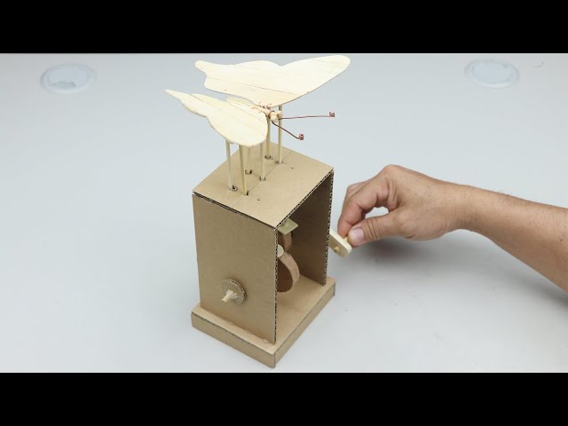 Wow! Amazing DIY Cardboard Butterfly Automata Toy