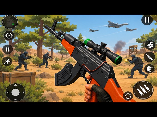 Commando Secret Mission Gun Games - Banduk Wala Game _ Android GamePlay Part 1