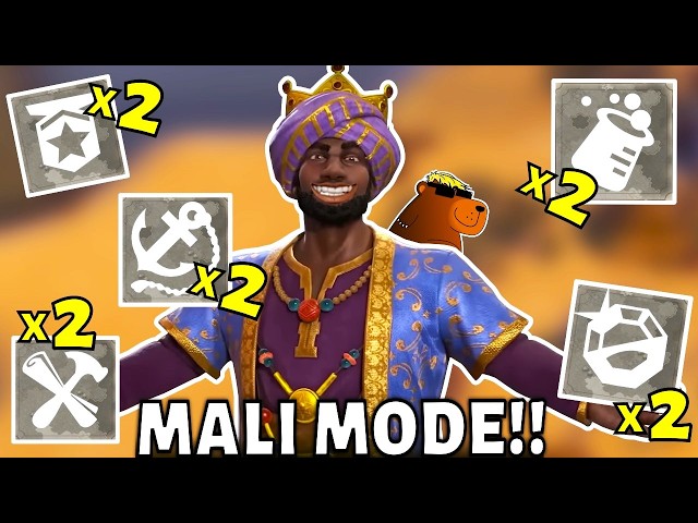 This Was The Best Mali Game I've Ever Played! (Double Great People Civ 6)