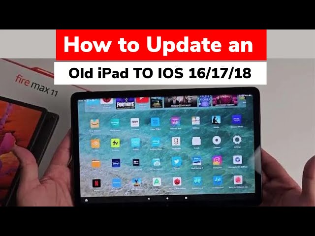 How to Update an Old iPad Tablet  To ios 16
