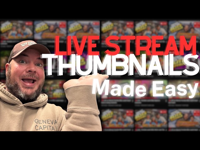 How to Make YouTube Livestream Thumbnails FREE (Fast & Easy Tutorial for Streamers)