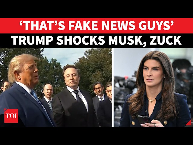 ‘CNN THAT’S FAKE NEWS!’: Trump SHOCKS Kaitlin Collins On Cam; Musk, Zuckerberg Crack Up | Watch