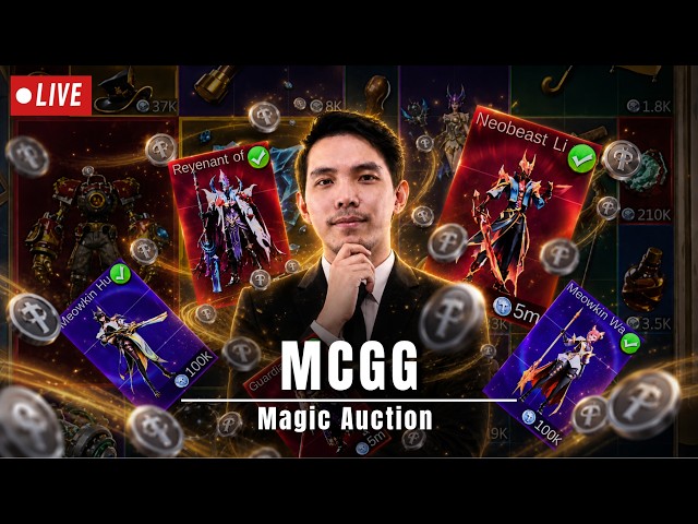 🔴 LIVE: ACTION FIGURE MERAH PLEASEEE MOONTOOOOOON! MAGIC AUCTION #MCGG #magicchess
