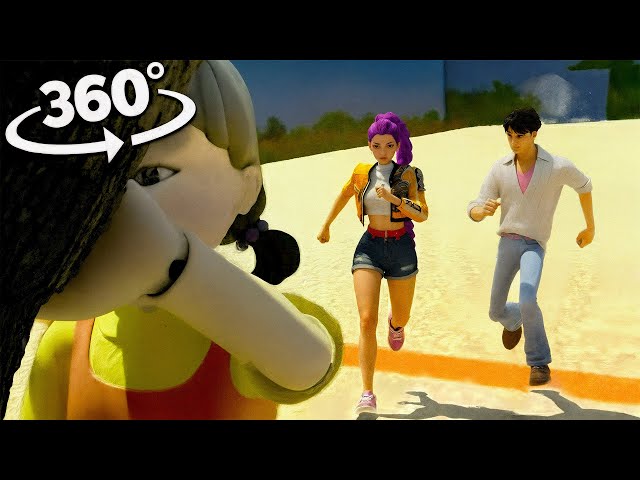 Squid Game Red Light Green Light 360° VR | K-Pop Demon Hunters HUNTRIX Experience