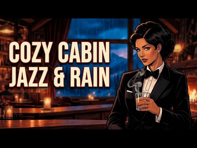 Dolomites After Midnight – Cozy Cabin Jazz & Rain for Deep Sleep