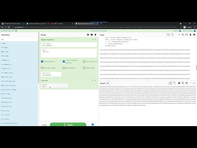 CyberChef BASE85 Decoding