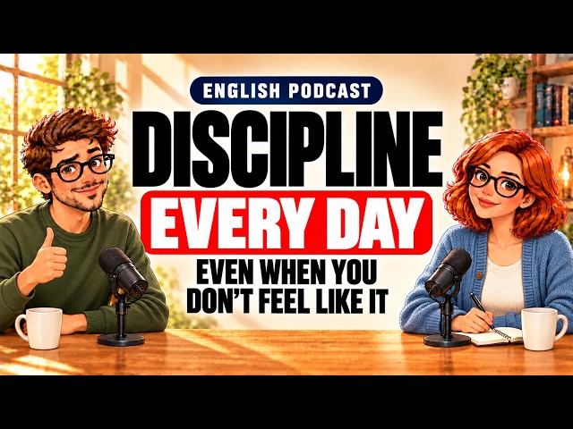How to Become More Disciplined Every Day | 50-min of English Listening Practice
