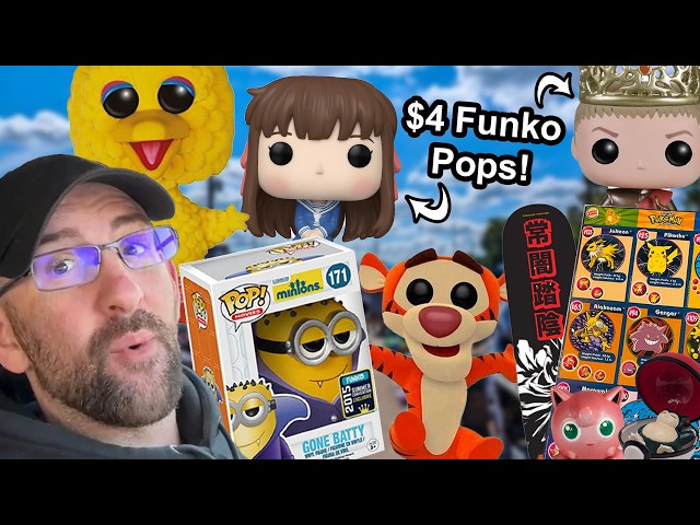 This Flea Market was LOADED with RARE Collectibles (Funko Pop Hunting)