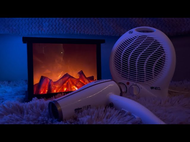 ALL you NEED to DO is RELAXING with this COMBO - FIREPLACE, FAN HEATER and HAIR DRYER SOUND (ASMR)