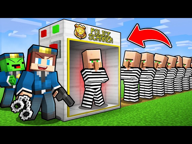 Minecraft Maizen - Mikey and JJ Found Police Scanner
