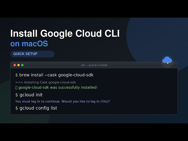Install Google Cloud CLI (gcloud) on macOS (2026 Beginner Guide)
