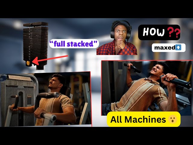 how to lift heavy (full stacked) on all machines ?#heavylifting #strengthtraining #muscle #viral