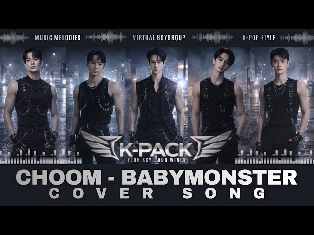BABYMONSTER - CHOOM | K-POP | BOYGROUP REMAKE | VIDEO LYRICS | K-PACK | Virtual Boygroup