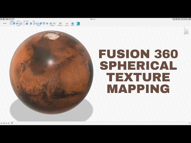 Fusion 360 Spherical Texture Mapping