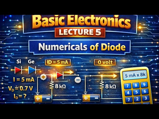 BASIC ELECTRONICS| NUMERICALS OF DIODE|LECTURE 05|Study nova 
