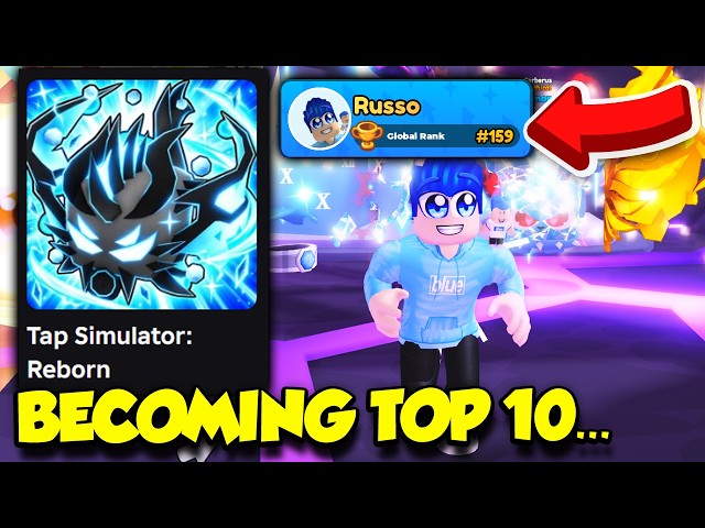 GETTING TOP 10 ON LEADERBOARDS IN TAP SIMULATOR REBORN...