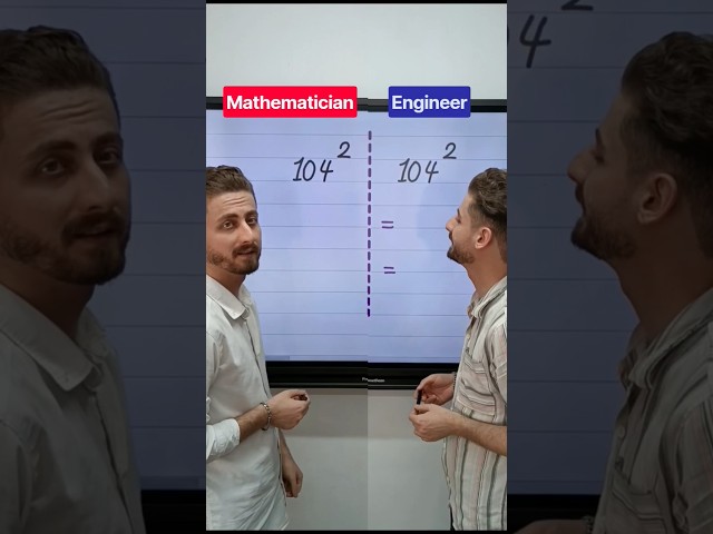 Engineer vs. Mathematician Which solution is better? #Math #Engineering #MathShorts #ProblemSolving
