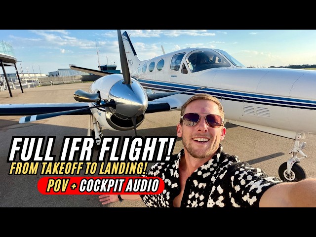 POV: Real-World Full IFR Flight! | Takeoff to Landing (Cockpit Audio)