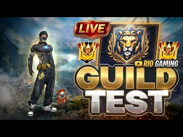 free fire 🛑live stream guild test