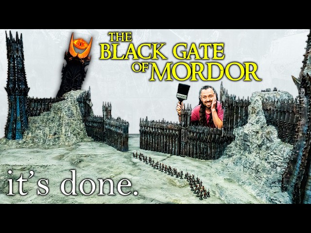 The Black Gate of Mordor is FINALLY FINISHED and it’s WAY TOO BIG