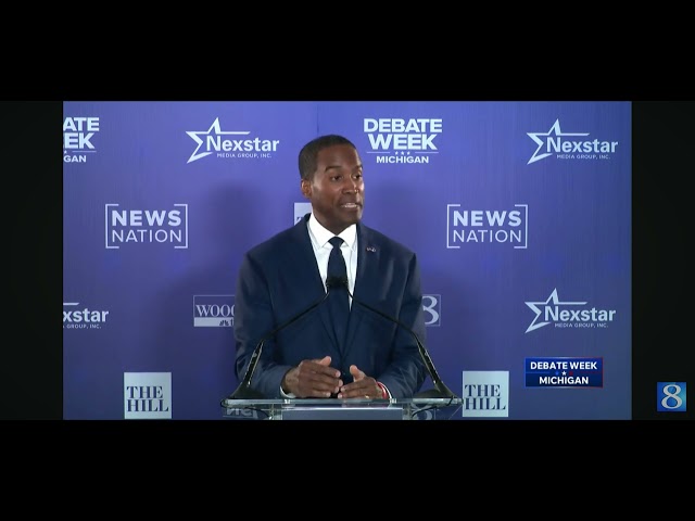JOHN JAMES POST-DEBATE MEDIA SCRUM