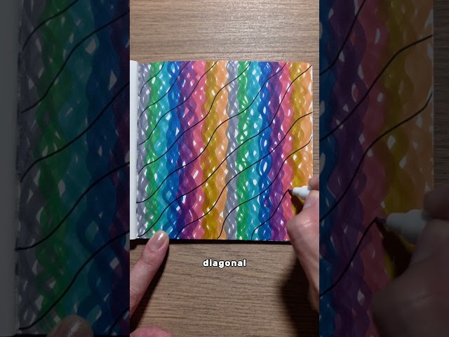 rainbow scribble ✨️products are listed in the description #doodleart #funhobby #tutorial#doodleideas
