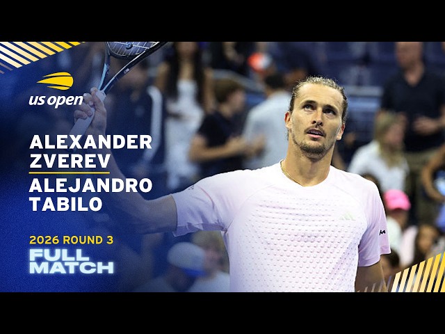 Alexander Zverev vs. Alejandro Tabilo Full Match | 2026 US Open Round 3