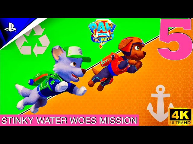 Paw Patrol The Movie Adventure City Calls STINKY WATER WOES Gameplay Part 5 #pawpatrol #gamer #ps5