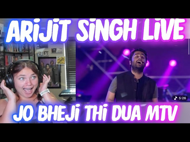 ARIJIT SINGH-JO BHEJI THI DUA LIVE MTV|REACTION *THE BEST LIVE STAGE I HAVE SEEN FROM HIM*