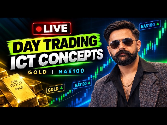 🔴 Gold XAUUSD Live Analysis & NQ Futures ICT Concepts