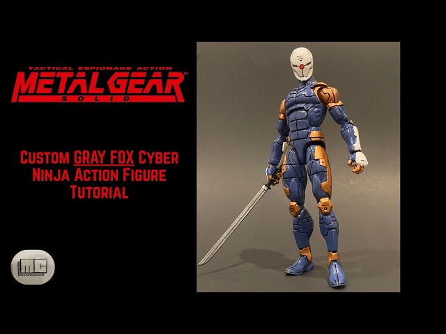 Custom Marvel Legends GRAY FOX TUTORIAL Cyber Ninja Metal Gear Solid Video Game Action Figure
