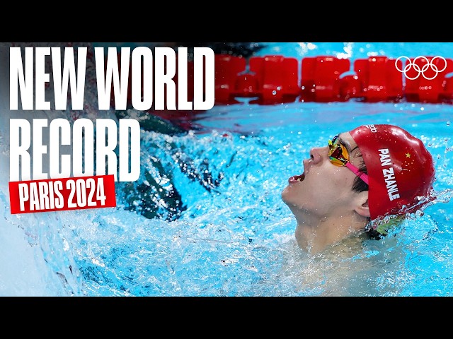 A new WORLD RECORD! 🥇🇨🇳 | 100m Freestyle Final | Paris 2024