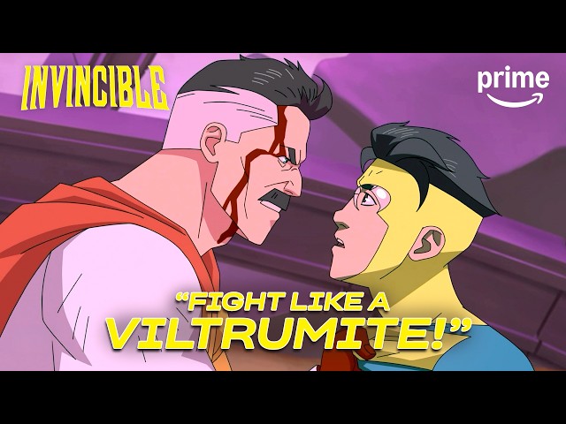 Omni-Man & Invincible's BRUTAL Season 2 Viltrumite Fight | Invincible Season 2 | Clip | Prime Video