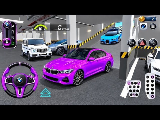New Purple BMW Surrounded by Luxury Cars!😱 in Underground Garage!💜 | 3D Car Driving Game2026