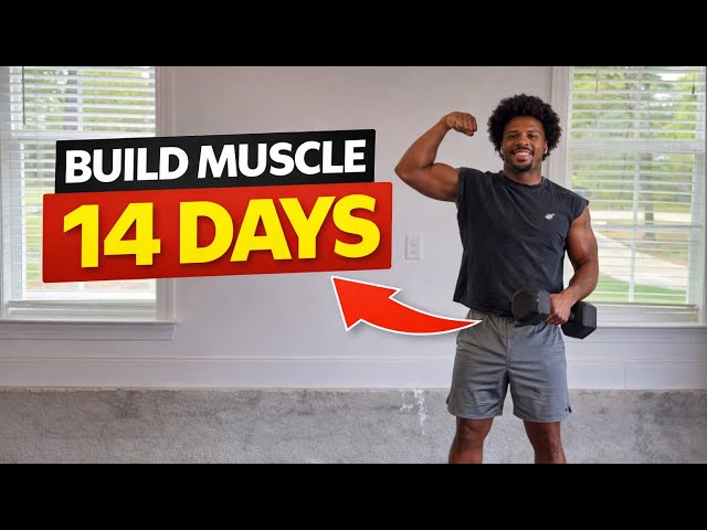 At Home Dumbbell Workout To Build Muscle (Do This For 14 Days)