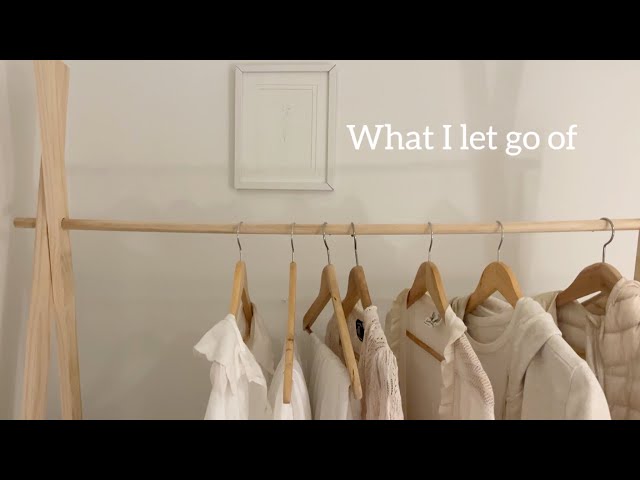 Extreme minimalist wardrobe tour update+seasonal declutter